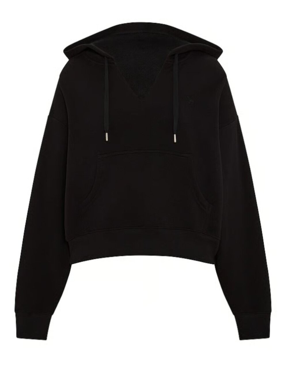 PINK Victoria's Secret Fleece Shrunken Hoodie - Black - XLarge - NWT